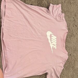 Nike Light Pink Tee with White Logo